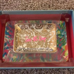NWB Lily Pulitzer trinket tray set